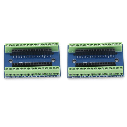4x Placa de Expansão  IO Shield para  , Adaptador de Terminal, Placa de Extensão Simples, Compatível com AVR ATMEGA328P 1