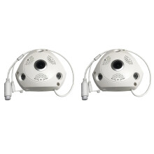 2X Imx335 5Mp Indoor Poe IP Kamera Fisheye Weitwinkel Gesichtserkennung Infrarot Nachtsicht VR Cam Videoüberwachung