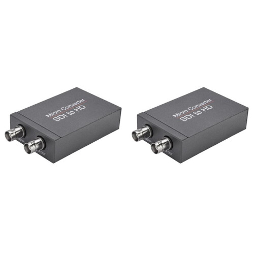 2X SDI para  Compatível com Adaptador SDI Microconversor de Vídeo HD 3G com Detecção Automática de Formato de Áudio para Câmera