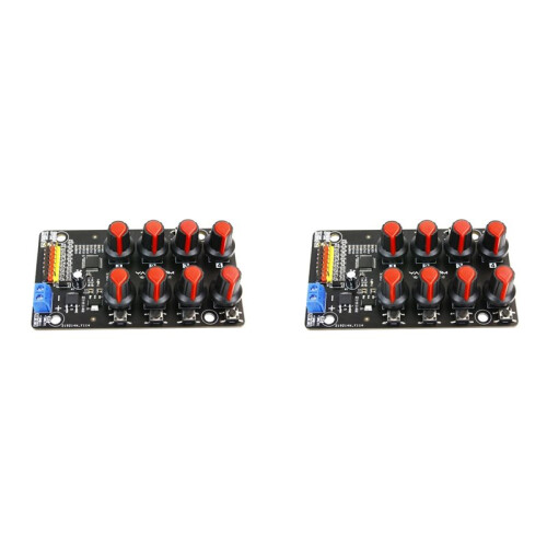 2X Eight-Way Servo Controller Robot Arm Test Board Driver Knob 8-Way Pwm Development Industrial Control Debugging Board