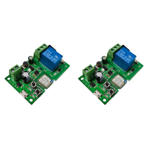 2X  Wireless Relay Module RF Remote Voice Control Single-Channel Inching Self-Locking