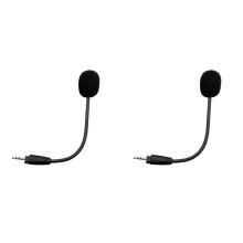 2X Replacement Game Mic 3.5mm Microphone for HS35/HS45 Gaming Headsets Headphones Mic