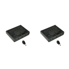 2X USB para Salida de 12 V CC, 6 Baterías 18650, Caja de Bricolaje para UPS para Teléfono Móvil, Enrutador WiFi, Luz LED, Cámara de Seguridad