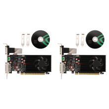 2X GT730 4GB DDR3 128Bit Card with -Compatible VGA DVI Port Office Card for Office/Home
