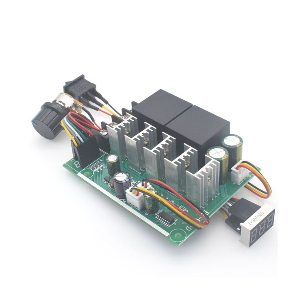 Motor Pwm Speed Controller With Digital Display Adjustable 0- Drive Module Input Max60a 12V 24V 4713086509317