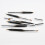 Retractabele Lippenborstel Compact Metalen Behuizing Zwart 9