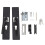 Türschloss Set Innenraum Aluminium Schwarz B28 10