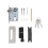 Türschloss Set Innenraum Aluminium Schwarz B28 1