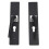 Türschloss Set Innenraum Aluminium Schwarz B28 3