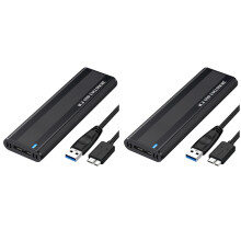 2X Obudowa SSD M2 Protokół NGFF 5 Gb/S  Adapter M.2 do USB 3.1 Gen1 SSD do Obudowy Dysku SSD NGFF  SSD Obudowa M.2 SSD