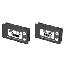2X LCD Cristal Líquido 8-100V Voltímetro Bateria Detecção de Energia Do Carro Módulo Digital de Exibição de Capacidade da Bateria de Lítio,A