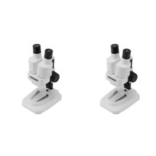 2 Stück Aomekie 20X Stereo Mikroskop Fernglas mit Led für Pcb N Löten Werkzeug Mobil Handy Reparatur Folien Mineral Aufpassen Microscopio
