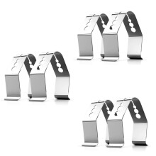 Universal A Style Meat Thermometer Probe Clip Holder Ambient Temperature Readings BBQ Smoker Oven Grill,Set of 6