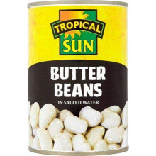 Tropical Sun Butter Beans Salted 400g (Pack of 12)