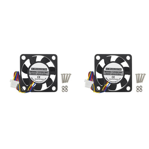 2X for Raspberry Pi 5 Cooling Fan 4Pin JST Terminal Connector Multi-Function 5 Generation Special 3007 Heatsink Fan