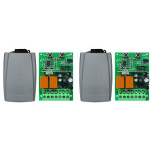 2X Abridor de Porta de Garagem Deslizante com WiFi RF Tuya , Controle Remoto Sem Fio, Receptor 12V 24V, Código Rotativo