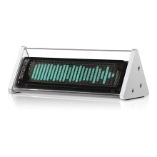 5.0 VFD Clock Music Spectrum Display Screen Sound Level Meter 3.5mm AUX Audio Switcher Box