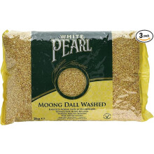 White Pearl Moong Dall Washed 2kg (Pack of 1)