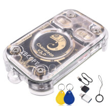 Porte-Clés Chameleon V3.0+2XUID: Lecteur/Émulateur de Puce RFID 125 KHz/13,56 MHz, Duplicateur de Cartes à Puce NFC et Copieur D'Étiquettes