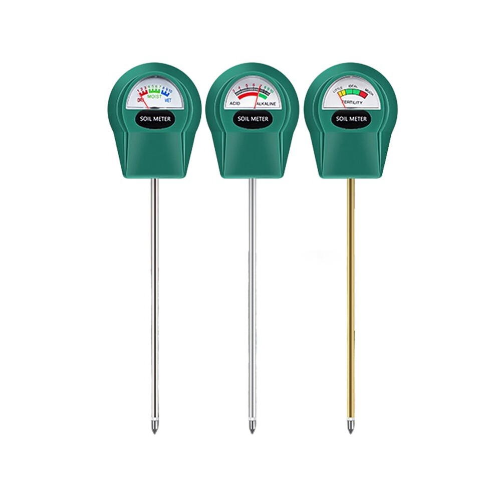Hand Held Soil Detector Soil Ph/Water Moisture/Fertility Meter Metal Probe Soil Moisture Tester For Garden Flowers 6032853651461
