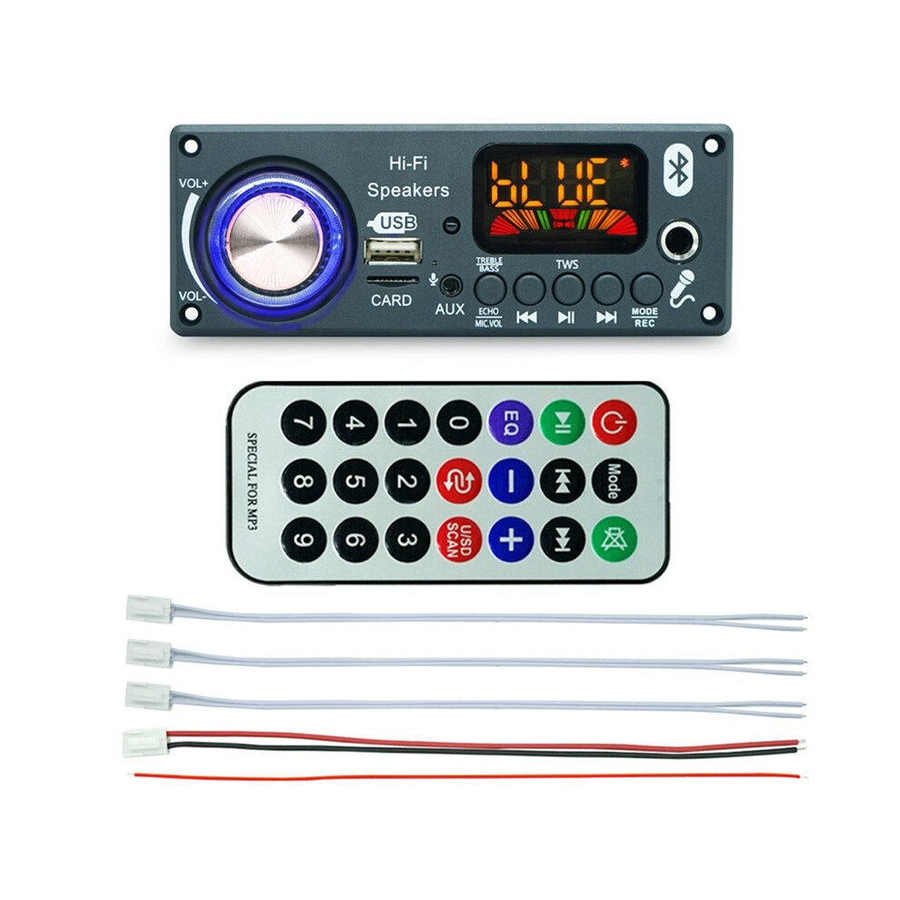 Mp3 Decoding Board Car Audio Decoding Board Tpa3116d2 Amplifier 2X50w+100W Bt 5.3 For Car Audio 4714027984651