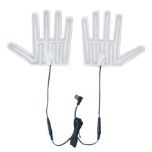 USB Heated Glove Pad Winter Warm 5Finger Gloves Heating Pad Electric Heating Film Glove Heating Sheet for Skiing