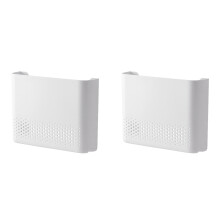 2X Caixa de Armazenamento para Roteador WiFi, Ocultador de Roteador Montado Na Parede, Caixa de Armazenamento WiFi para Decoração de Sala de Estar -