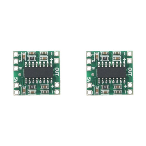 2X PAM8403 Digital Amplifier Board 2x3W Class D Efficiency 2.5V to 5V Power Range for DIY Audio Projects
