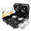 4-Hohle Diamantform 3D Eiswürfelform Silikon Schwarz 6
