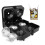 4-Hohle Diamantform 3D Eiswürfelform Silikon Schwarz 9