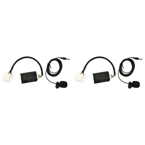 2X 12V Multimedia Auto -Interfaceadapter Muziek Aux-Module voor    Hifi-Geluidskwaliteit