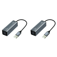 2X USB to Optical Audio Converter USB to SPDIF Adapter 24bit/96KHZ Audio Adapter for Connecting Laptop to Soundbar