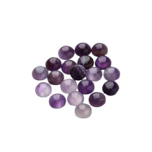 20Pcs 0,8 Cm Lila Kristall Runda Glaspluggar För Smyckestillverkning