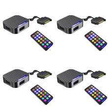 4X 5V 3Pin ARGB Controller  Interface Extension Cable HUB  Adapter RGB Remote Controller A