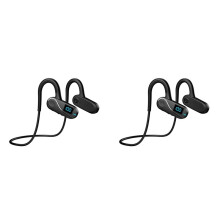 2X Draadloos Buiten Hardlopen Sport -Headset Luchtgeleiding -Headset HiFi-Oorhaak Draadloze Headset