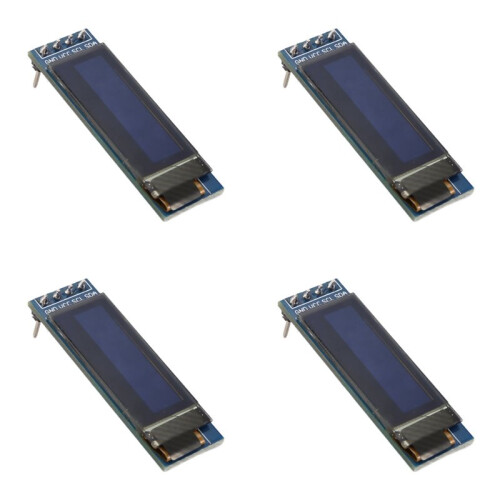 4X Display Module 0.91 Inch SSD1306 OLED Display Module OLED Screen Driver  3.3V, Font