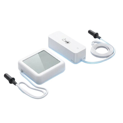 Tuya Wifi Temperature and Humidity Sensor with External Probe Digital LCD Screen Work with  APP Control
