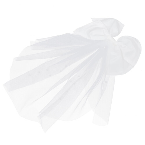 Wit Bruiloft Haaraccessoire Netgaren Strik Duurzaam Decoratief