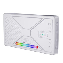 RGB LED-Videolampa Bärbar LED-Kameralampa 225 LED-Pärlor Fullfärg CRI 95+ Uppladdningsbar Fyllnadslampa