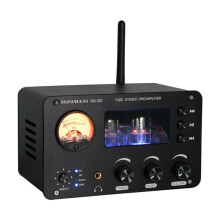 Tube Preamplifier Amplifiers 2 Channel HiFi 6H3N Tube Preamp for Speaker Sound Amplifier Audio Theater Karaoke