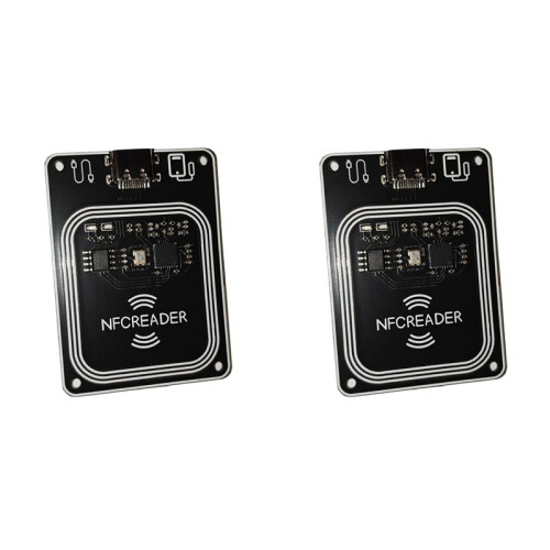 2X 13.56Mhz PN532 PCR532 RFID UID UID GEN2 IC Card Reader Modulo Wirter Tipo C con Software
