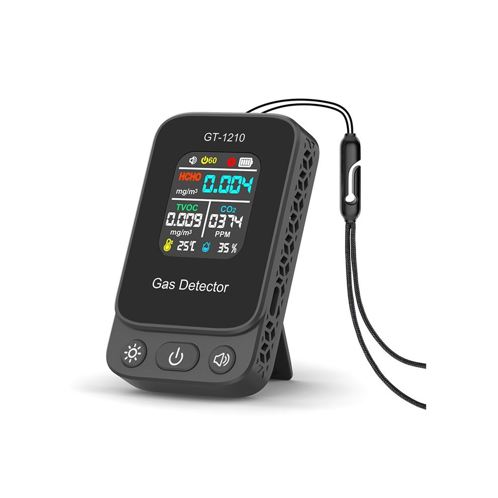 5 In1 Co2 Carbon Dioxide Detector Tvoc Hcho Air Quality Temperature Humidity Tester Gas Co2 Meter Air Quality Sensor 6032762743592