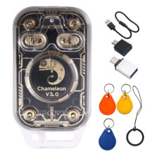Lettore di Chip Intelligenti RFID Chameleon V3.0, Emulatore di  Card + Portachiavi 3XUID, Copiatore di Tag IC ID da 125K e 13,56M, Lettore e