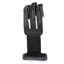 (Black, One Size) 3-Finger Archery Gloves for Youth & Adults