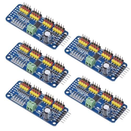 5Pcs PCA9685PW 16 Channel 12-Bit PWM Servo Shield Driver I2C Interface PCA9685 Module for Raspberry Pi