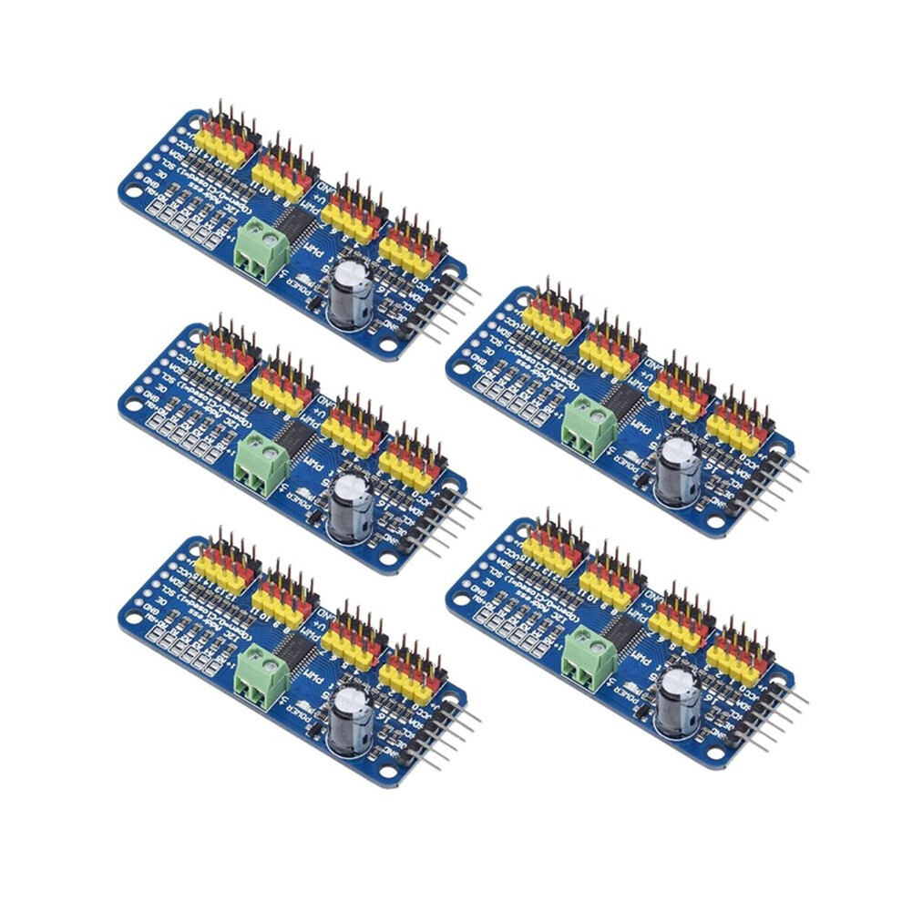5Pcs Pca9685pw 16 Channel 12-Bit Pwm Servo Shield Driver I2c Interface Pca9685 Module For Raspberry Pi 4711345952775