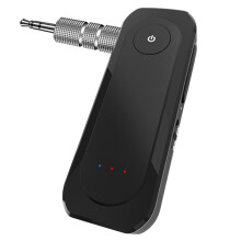 2-in-1 Draadloze Audioadapter BT 6.0 Ontvanger/Zender 3,5 mm AUX Lossless Geluid Microfoon voor Autoluidsprekers, Tv, Pc, Vliegtuig