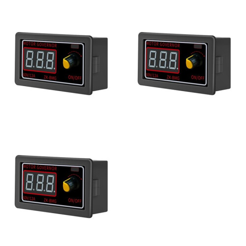 3X PWM  Motor Speed Controller Motor Fan Controller with Display Motor Controller 9-60V/12A /500W