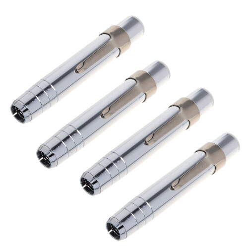 4 PCS Silber Aluminiumlegierung Kreide Keeper Holder