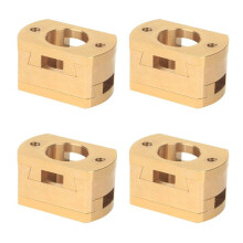 18mm Oldham Coupling Z-Axis Brass T8 Screw Coupler Z-Axis Screw Hot Bed for 3 V2 CR10 CR10S Pro 3D Printer 4PCS